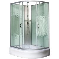 Душевая кабина Мономах Б/К 120x80x24 МЗ L 10000005811 без гидромассажа — фото 1, Душевые кабины