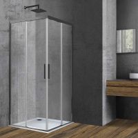 Товар: Душевой уголок Vincea Soft 90x90 VSS-3SO900CLGM профиль Вороненая сталь стекло прозрачное - фото 2 Душевой уголок Vincea Soft 90x90 VSS-3SO900CLGM профиль Вороненая сталь стекло прозрачное — фото 2, Квадратные душевые уголки