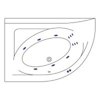 Товар: Акриловая ванна Excellent Aquarella 170x110 L WAEX.ARL17.LINE.CR с гидромассажем - фото 6 Акриловая ванна Excellent Aquarella 170x110 L WAEX.ARL17.LINE.CR с гидромассажем — фото 6, Ванны