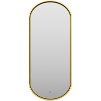 Товар: Зеркало Brevita Saturn 50 SAT-Dro1-050-gold с подсветкой Золото матовое с сенсорным выключателем - фото 4 Зеркало Brevita Saturn 50 SAT-Dro1-050-gold с подсветкой Золото матовое с сенсорным выключателем — фото 4, Мебель для ванной