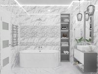 Керамическая плитка Azori Polar светлый 00-00000688 настенная 20,1х50,5 см — фото 3, Керамическая плитка