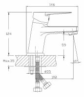 Смеситель для раковины Viko Хром арт-V-7101 — фото 2, Смесители для раковины