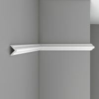 Молдинг угловой гибкий Decomaster DP 333FL 2400x44x44 мм — фото 2, Молдинги