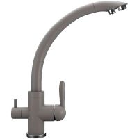 Смеситель для кухни Ulgran Quartz UQ-017-09 Асфальт — фото 1, Смесители