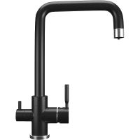 Смеситель для кухни Ulgran Classic U-019-344 Ультра-черный — фото 1, Смесители