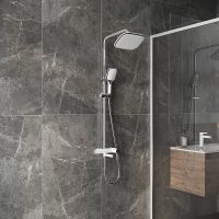 Душевая система Grossman Alba 500.K35.06.100/000 Хром Белая — фото 7, Душевые стойки