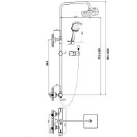 Товар: Душевая система Orange T02S4-912cr Хром - фото 13 Душевая система Orange T02S4-912cr Хром — фото 13, Душевые стойки