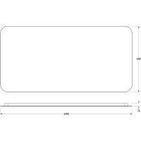 Зеркало Defesto Opti 120x60 с подсветкой 34W-4500К/Сенсорный выключатель/Нейтральный белый свет арт-DF 2808SH — фото 3, Зеркала в ванную комнату