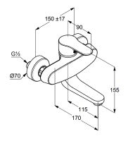 Товар: Смеситель для кухни Kludi Objekta 328810575 Хром - фото 2 Смеситель для кухни Kludi Objekta 328810575 Хром — фото 2, Смесители для кухни