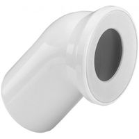 Отвод Viega 101718 45 градусов с манжетным уплотнением Белый — фото 1, Гофры и отводы