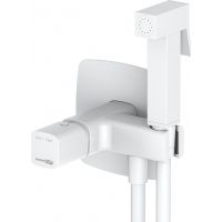 Гигиенический душ со смесителем WasserKRAFT Saale Белый матовый арт-9538 — фото 1, Гигиенические души