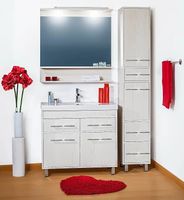 Тумба под раковину Бриклаер Чили 90 4627125415029 Светлая лиственница — фото 2, Мебель для ванной