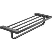 Полка для полотенец Milacio Ultra MCU.955.MB Чёрная матовая — фото 1, Полки для полотенец