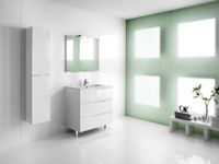 Тумба под раковину Roca Victoria Nord Ice Edition 80 ZRU9302835 Белый глянец — фото 2, Мебель для ванной