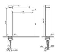 Смеситель для раковины Excellent Pride AREX.4002CR Хром — фото 3, Смесители
