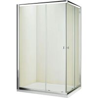 Душевой уголок WeltWasser WW200 QS22 120x90 10000001231 профиль Хром стекло прозрачное — фото 1, Душевые уголки