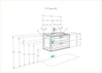 Тумба под раковину Aquaton Леон 80 1A186301LBPR0 подвесная Дуб бежевый — фото 8, Тумбы под раковину
