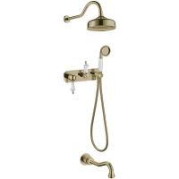 Душевая система Boheme Medici 308-SW Бронза — фото 1, Душевое оборудование. Душевая программа