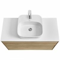 Тумба под раковину Aquaton Либерти 100 1A279601LYC70 подвесная Дуб эльвезия — фото 13, Тумбы под раковину