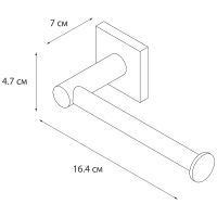 Держатель туалетной бумаги Fixsen Lux Chrome FX-15010A Хром — фото 3, Держатели туалетной бумаги