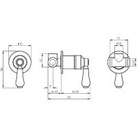 Товар: Смеситель для душа Migliore Ermitage Mini 28593 Золото - фото 2 Смеситель для душа Migliore Ermitage Mini 28593 Золото — фото 2, Смесители