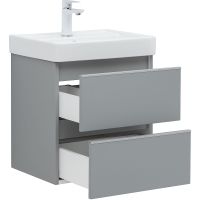 Тумба под раковину Aquanet Вега 50 329600 подвесная Мисти грин — фото 6, Тумбы под раковину