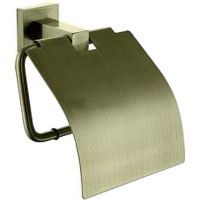 Держатель туалетной бумаги Kaiser KH-4300 с крышкой Бронза — фото 1, Держатели туалетной бумаги