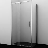 Душевой уголок WasserKRAFT Berkel 130x100 48P34 профиль Хром стекло прозрачное — фото 1, Прямоугольные душевые уголки