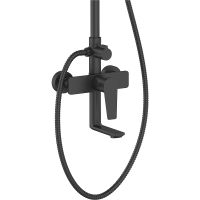 Душевая система Agger Brilliant A0393344 Черная матовая — фото 2, Душевые стойки