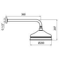 Товар: Верхний душ Webert Karenina AC0014015 Хром - фото 2 Верхний душ Webert Karenina AC0014015 Хром — фото 2, Верхние души