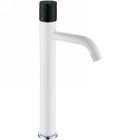 Смеситель для раковины Boheme Stick 122-W-MR-BLACK Белый Черный — фото 1, Смесители