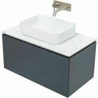 Тумба под раковину Allen Brau Infinity 85 1.21002.AM подвесная Антрацит матовый — фото 5, Тумбы под раковину