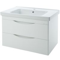 Тумба под раковину Bellezza Санриса 100 4630117270018 подвесная Белая — фото 1, Тумбы под раковину