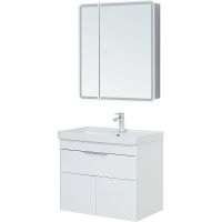 Тумба под раковину Aquanet Ирис new 70 подвесная Белый глянец арт-310149 — фото 9, Тумбы под раковину