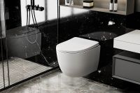 Товар: Унитаз Abber Bequem AC1100MW подвесной Белый матовый с сиденьем Микролифт - фото 7 Унитаз Abber Bequem AC1100MW подвесной Белый матовый с сиденьем Микролифт — фото 7, Подвесные унитазы