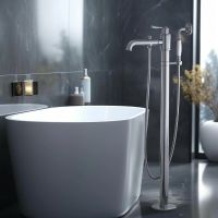 Смеситель для ванны Aquatek Классик Хром арт-AQ1545CR — фото 2, Смесители напольные