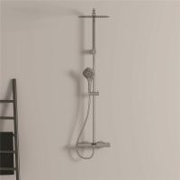 Душевая система Ideal Standard Ceratherm T100 A7591AA с термостатом Хром — фото 6, Душевые стойки