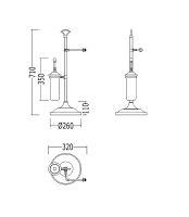 Товар: Напольная стойка Devon&Devon Single SL12CR Хром - фото 3 Напольная стойка Devon&Devon Single SL12CR Хром — фото 3, Стойки - набор держателей