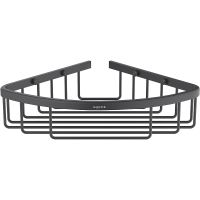 Полка корзина Aquatek AQ4906MB угловая Черная матовая — фото 1, Полки для ванной и душа