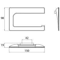 Держатель туалетной бумаги Emco Art 1600 001 01 Хром — фото 5, Держатели туалетной бумаги