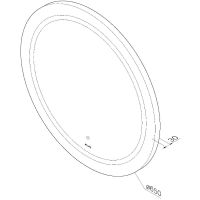 Зеркало AM.PM X-Joy 65 M85AMOX0651WG с сенсорным выключателем — фото 10, Мебель для ванной