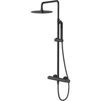 Душевая система Allen Brau Liberty 5.33007-31 Черная матовая — фото 1, Душевые стойки