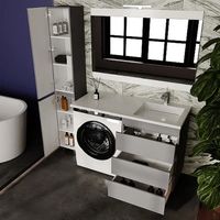 Тумба под раковину Style Line Даллас Леон 120 Люкс Plus Серая арт-СС-00002449 — фото 5, Тумбы под раковину