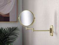 Косметическое зеркало Schein 9341BG Золото матовое — фото 5, Аксессуары для ванной