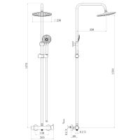Товар: Душевая система Royce Valerie RCS-121802CR Хром - фото 2 Душевая система Royce Valerie RCS-121802CR Хром — фото 2, Душевое оборудование. Душевая программа