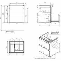 Тумба под раковину Cersanit Moduo 50 64139 подвесная Белая — фото 9, Мебель для ванной