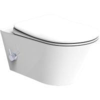 Унитаз биде Boheme Avva 972-2-W подвесной Белый глянец без сиденья — фото 1, Унитазы