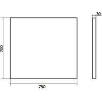 Зеркало Orange Nature 75 ON-75ZE с подсветкой с сенсорным выключателем — фото 8, Зеркала в ванную комнату