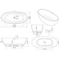 Ванна из искусственного камня Allen Brau Krion Oval 170x80 2.35003.21 без гидромассажа — фото 21, Ванны из искусственного камня