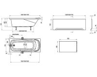 Акриловая ванна Ravak Vanda II 150x70 CO11000000 без гидромассажа — фото 8, Акриловые ванны